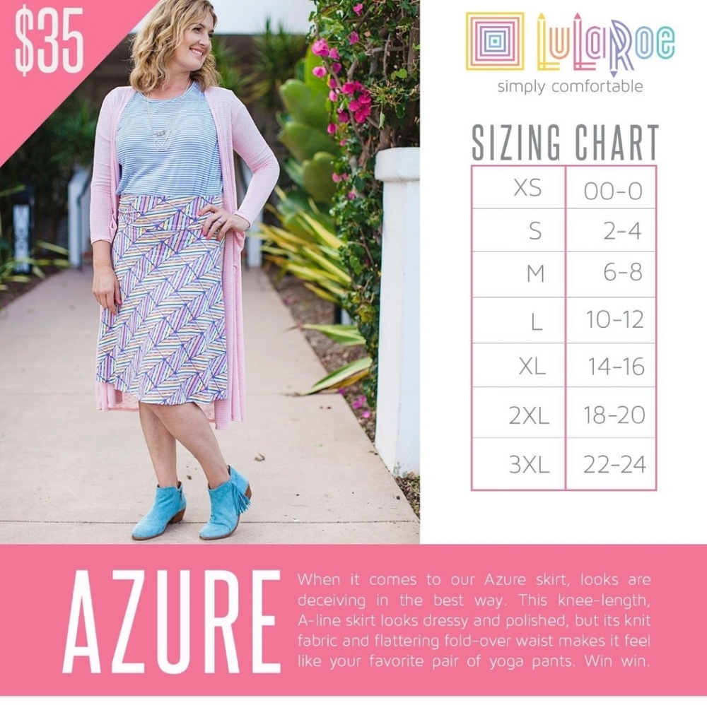 Lularoe azure skirt